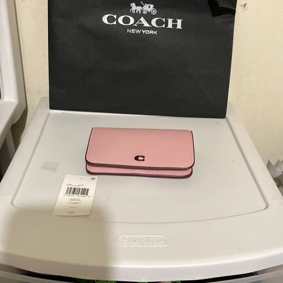 Coach Bags Coach Slim Carnation Pink Smooth Leather Wallet Poshmark